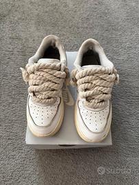 nike air Force 1 con lacci in corda