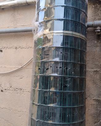 Rete recinzione 25m h 200 5x7cm plastificata verde