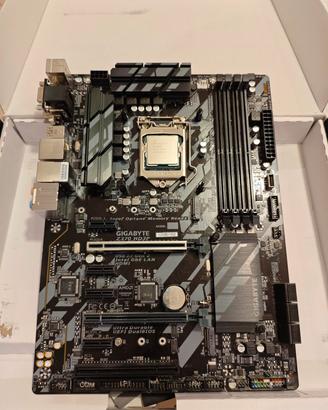 Blocco CPU i5 9600k + scheda madre Z370 HD3p