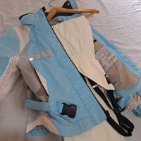 tuta da neve salopetta e giubbino