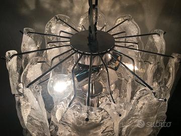 Lampadario Murano Fiamma Sputnik stile Mazzega