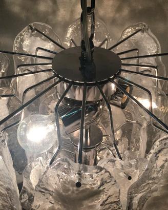 Lampadario Murano Fiamma Sputnik stile Mazzega
