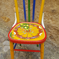 Sedia d'autore artistica siciliana