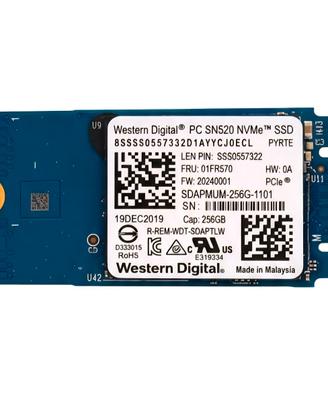 SSD Western Digital PC  SN520 256GB NVMe M.2 2242