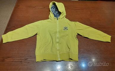 Felpa con cappuccio gialla 3-4 anni OVS (104 cm)
