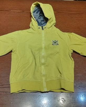 Felpa con cappuccio gialla 3-4 anni OVS (104 cm)