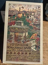 cartolina biennale di venezia 1907