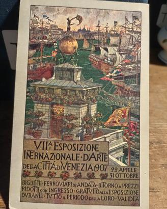 cartolina biennale di venezia 1907