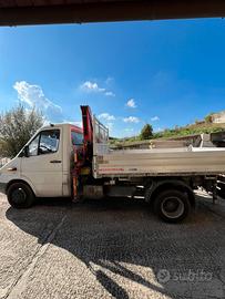 Camion Mercedes Sprinter ribaltabile e gru 60 ql