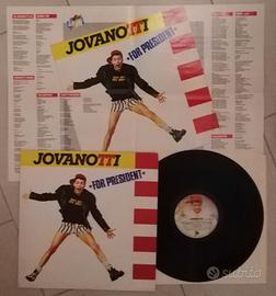 Jovanotti For President Vinile Lp 1988 con inserto