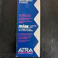 Blocchetto e chiavi per porte Dierre