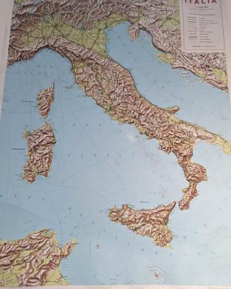 cartina italia 3D