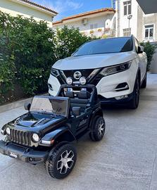jeep rubicon elettrica  12v luci suoni telecomando