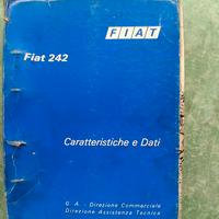 FIAT 242 MANUALE TECNICO ORIGINALE