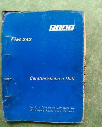 FIAT 242 MANUALE TECNICO ORIGINALE