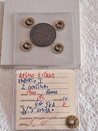 2 Centesimi 1900 Senza punto. RR