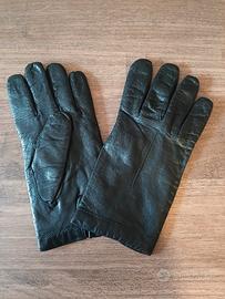 Guanti neri in pelle
