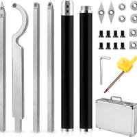 Set 25 Utensili Tornio Legno/Metallo