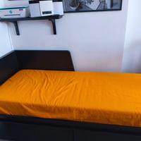 Letto divano, 2 cassetti, 2 materassi - FLEKKE