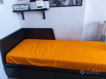 Letto divano, 2 cassetti, 2 materassi - FLEKKE