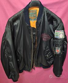 giubbotto bomber anni 90 con patch vintage inter