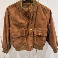 Giacca in vera pelle di camoscio