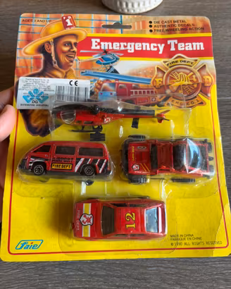 Toyco Emergency Team Set Rescue 1990 DG Giocattoli