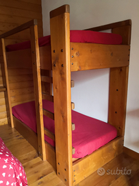 Letto a castello in legno