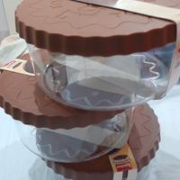 
loacker lotto 3 contenitori per torte o biscotti