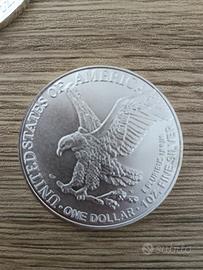 30 monete da 1 dollaro d argento placcato nuove