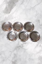 ✨ Set 6 Sottobicchieri Vintage Acciaio Inox nuovi