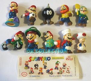 SERIE COMPLETA n° 10 SORPRESINE ZAINI SUPERMARIO 2