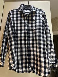 Camicia a quadri b/n