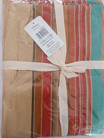 Tovaglia a righe in puro cotone