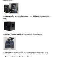 IMPIANTO AUDIO PROFESSIONALE