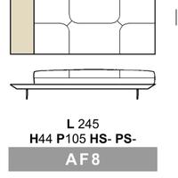 Divano calia gianduiotto jr bifacciale nuovo