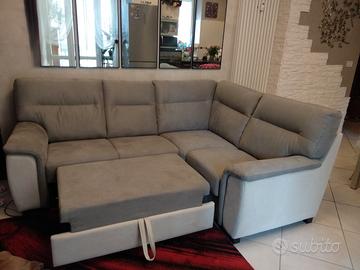 Divano Letto Beige e Grigio
