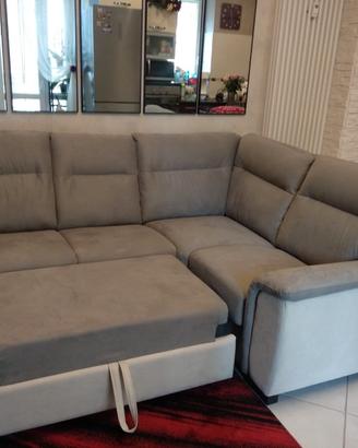 Divano Letto Beige e Grigio