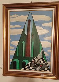 Quadro Rifacimento di Giorgio De Chirico firma F.B