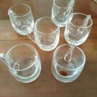 6 bicchieri da punch /tisana in cristallo