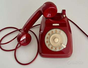 Telefono vintage SIP Siemens rosso primi anni ’70