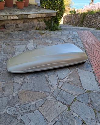 Baule tetto 390L, 195cm, portasci