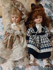 Bambole in porcellana vintage