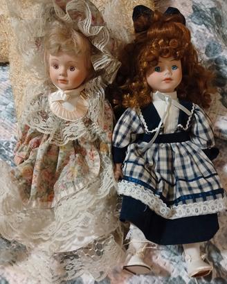 Bambole in porcellana vintage
