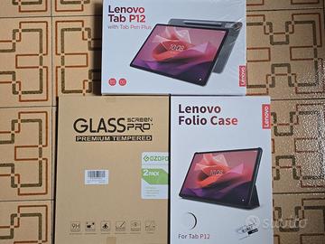 Tablet Lenovo P12 2,7K + custodia + prot. schermo