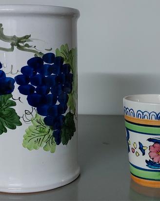 Oggetti in ceramica antichi e moderni