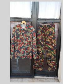 CH Giacca e Pantaloni Mimetici Flecktarn