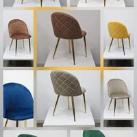sedia in velluto arredo interno locale ristorante 