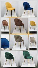 sedia in velluto arredo interno locale ristorante 