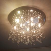 plafoniera acciaio e cristallo jolly lampadari